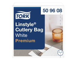 Конверти для столових приборів Tork LinStyle Premium, білі, 1 шар, 50 шт