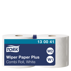 Папір для протирання в рулонах Tork Plus Advanced, білий, 2 шари, 255 м, 750 листів, 1 рулон