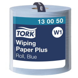 Папір для протирання в рулонах Tork Plus Advanced, блакитний, 2 шари, 510 м, 1500 листів, 1 рулон