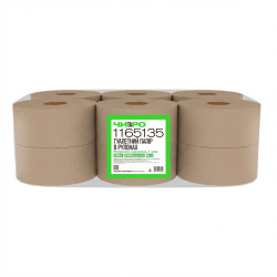 Туалетний папір ЧИТАРО в рулонах Mini Jumbo, сірий, 1 шар, 180 м, 1285 відривів, 1 рулон