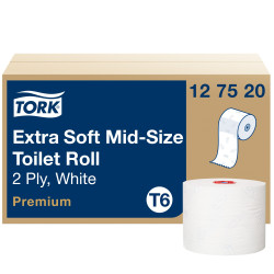 Туалетний папір Tork Premium Soft в міді рулонах, білий, 2 шари, 90 м, 1 рулон