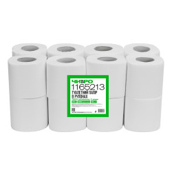 Туалетний папір ЧИТАРО в стандартних рулонах, білий, 2 шари, 23 м, 16 рулонів