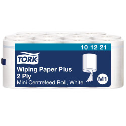 Рушники Tork Plus Advanced Міні в рулонах з центральною витяжкою, білі, 2 шари, 75 м, 214 листів, 1 рулон