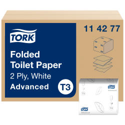 Листовий туалетний папір Tork Advanced, 2 шари, білий, 252 листа