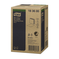 Серветка Tork з мікрофібри для прибирання, блакитна, 305х305 мм, 1 шт