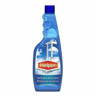 Засіб для миття скла Helper Морська свіжість, 500 мл, запаска