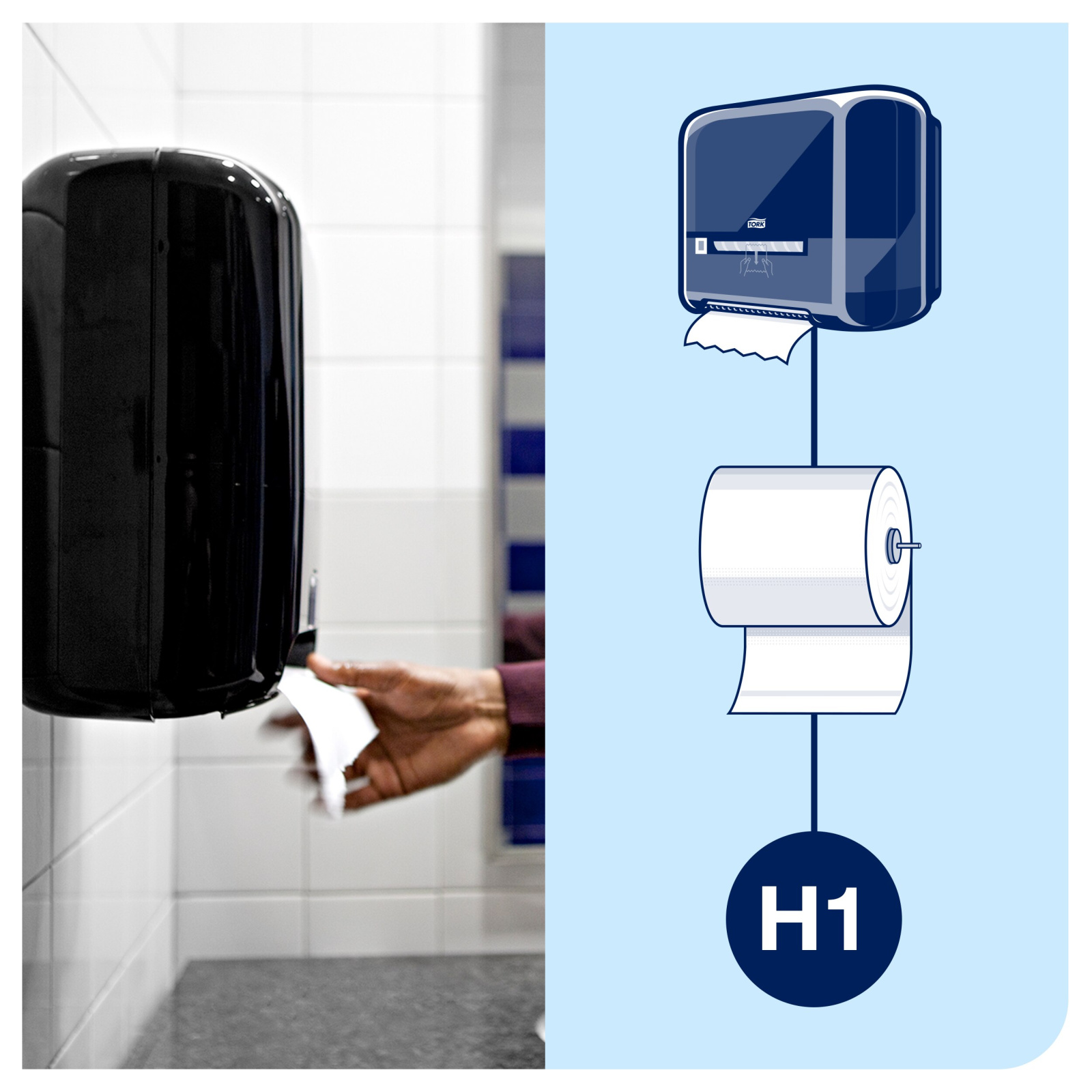 Рушники в рулонах Tork Matic Universal, білі, 1 шар, 280 м, 1120 листів, 1 рулон