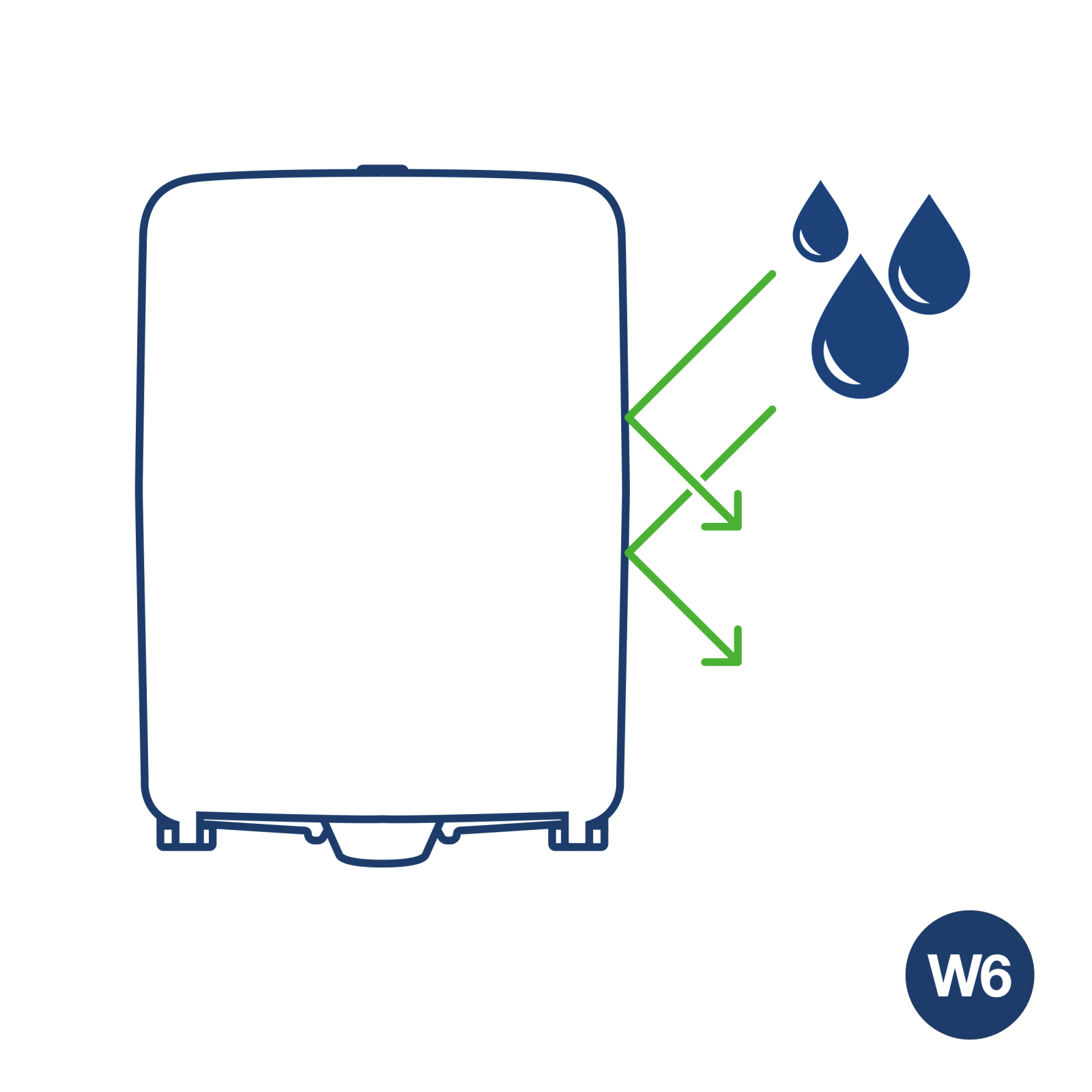 Диспенсер Tork Performance для зон з підвищеною вологістю, блакитний