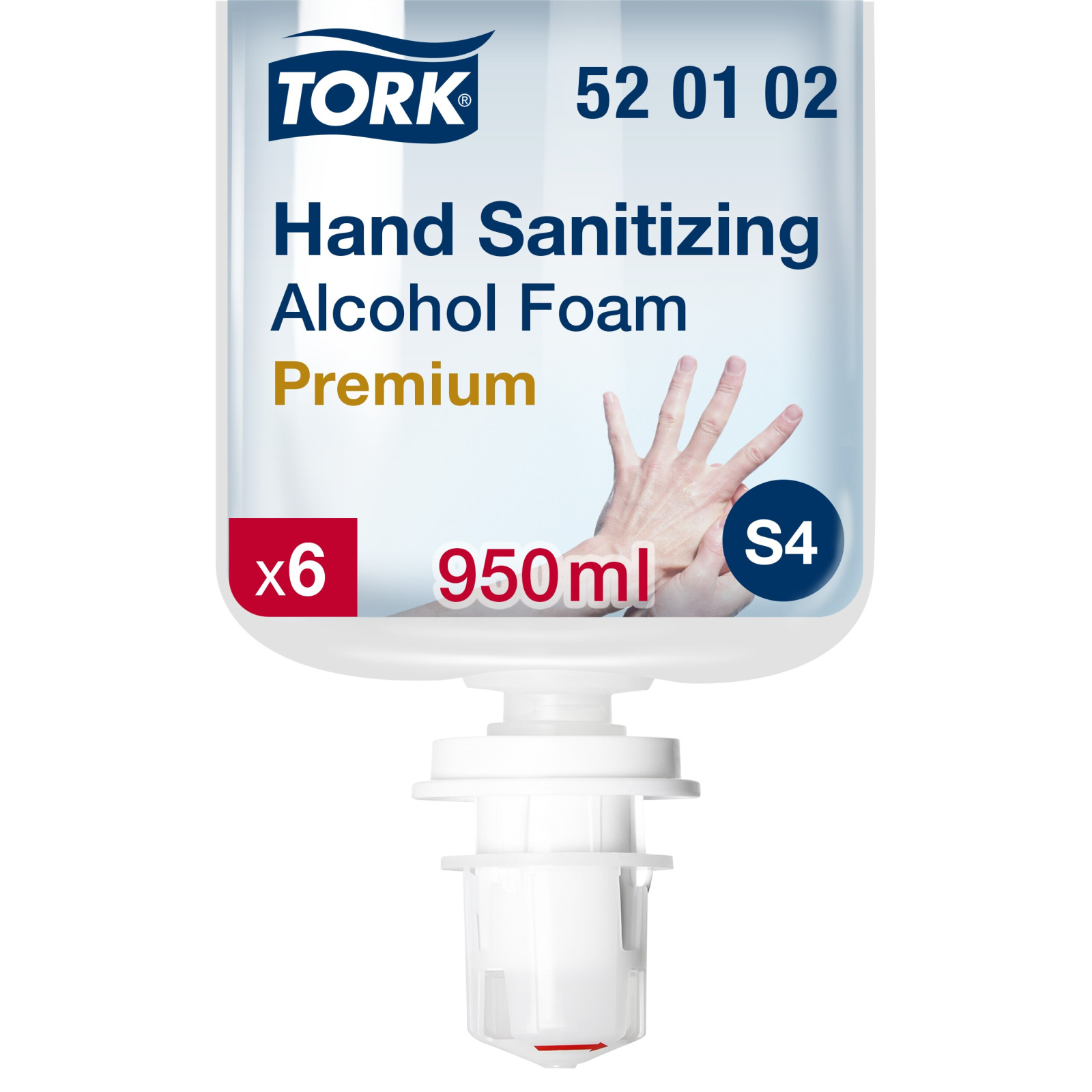 Мило-піна для дезінфекції рук Tork Premium на основі спирту, 950 мл