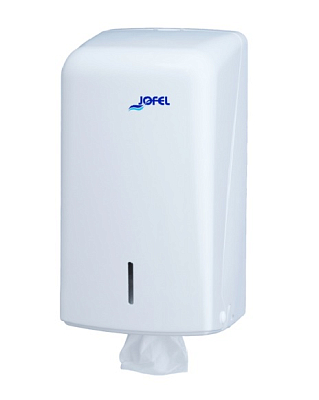 Диспенсер Jofel Azur для листового туалетного паперу, білий