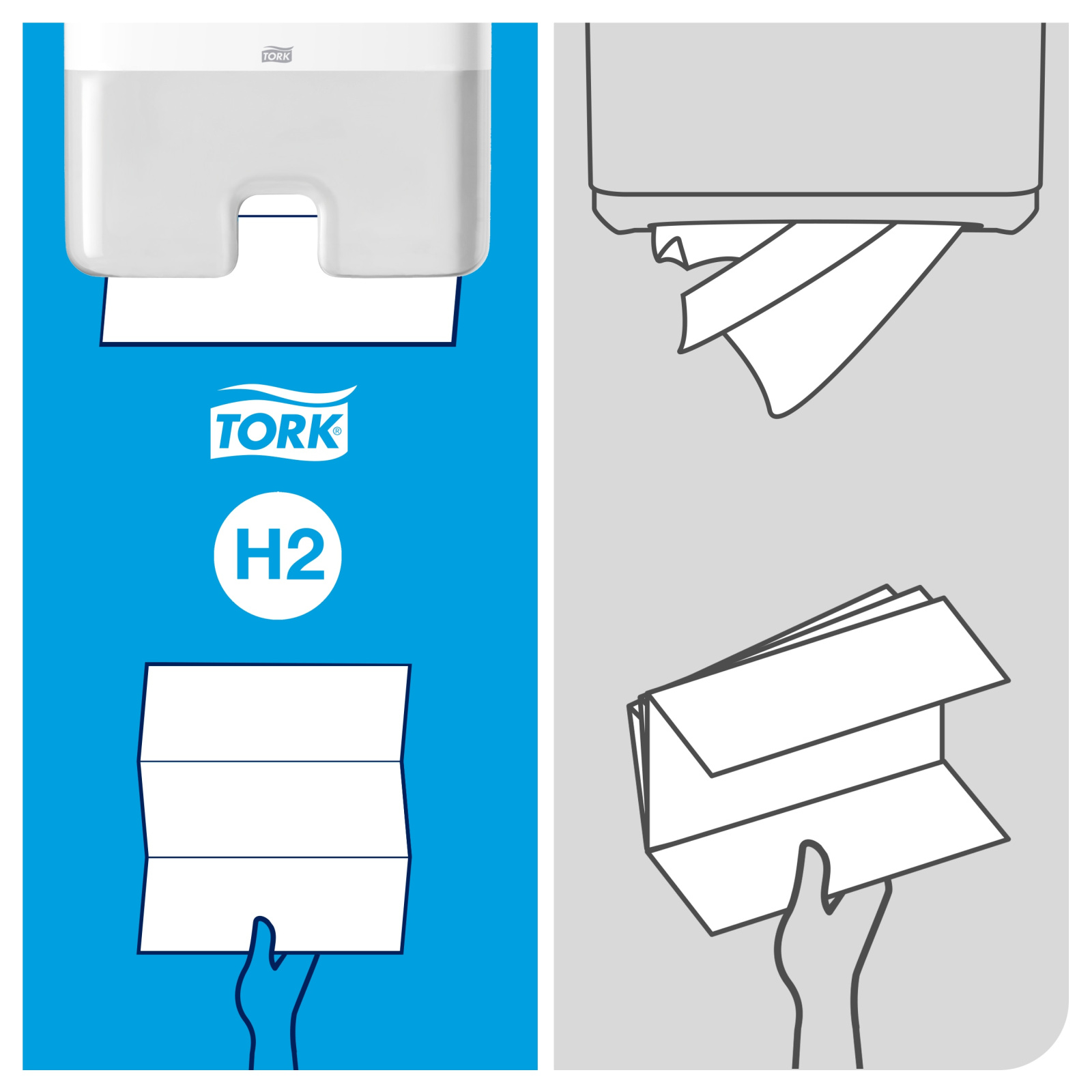 Листові вузькопанельні рушники Tork Xpress Universal складання Multifold, білі, 2 шари, 190 листів