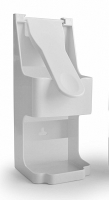 Ліктьовий ручний пластиковий дозатор, білий, 1000 мл