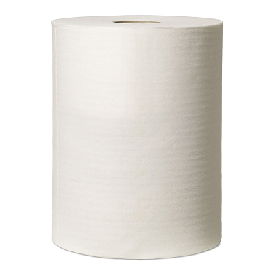 Нетканий матеріал для протирання в рулонах Tork Premium, білий, 152 м, 400 листів, 1 рулон