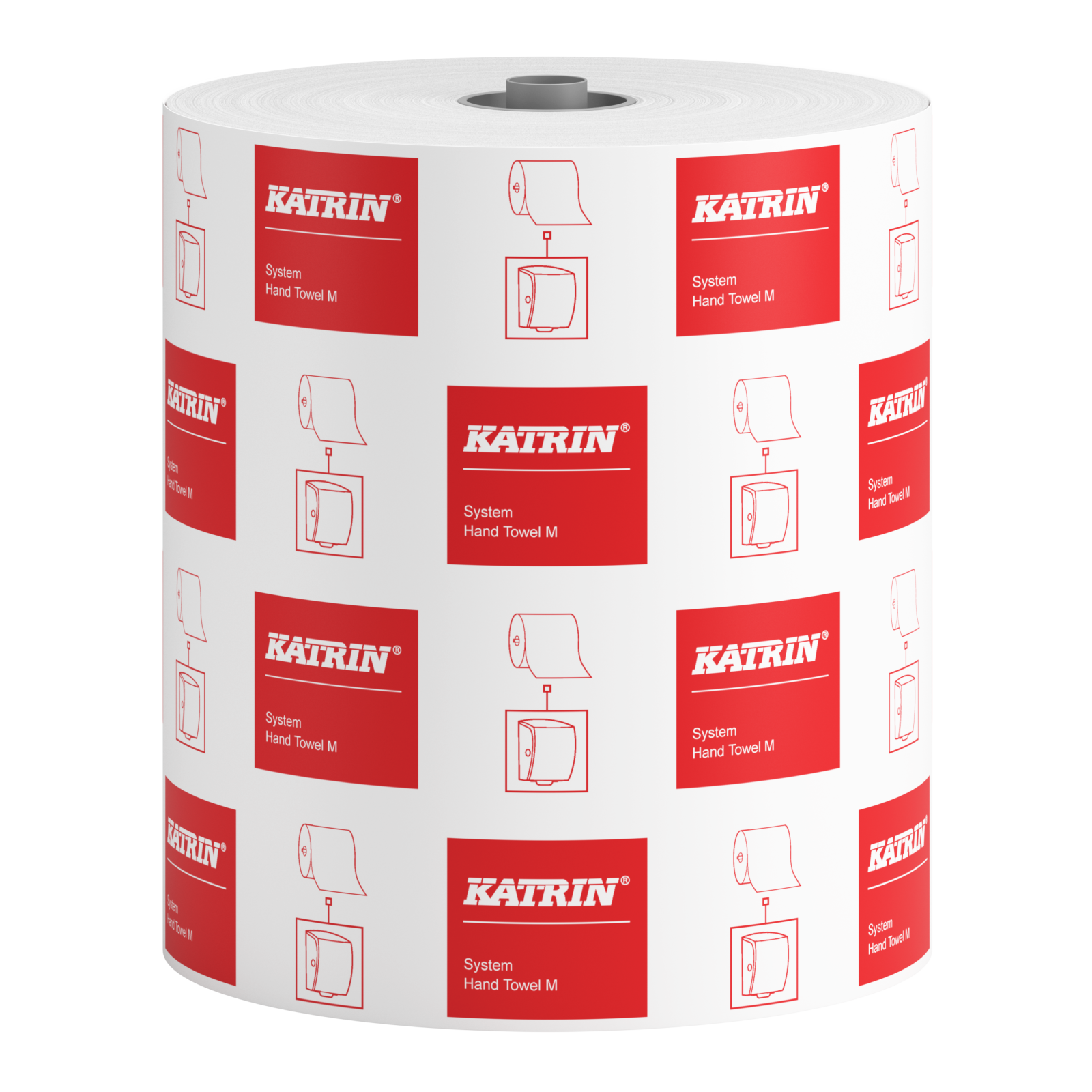 Рушники в рулонах Katrin Classic System M, білі, 1 шар, 300 м, 1 рулон