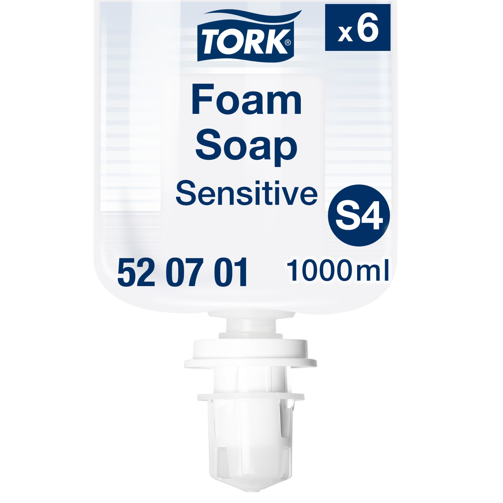 Мило-піна для рук Tork Sensitive Premium, дуже м'яке, без запаху і барвників, 1 л, ≈ 2500 порцій