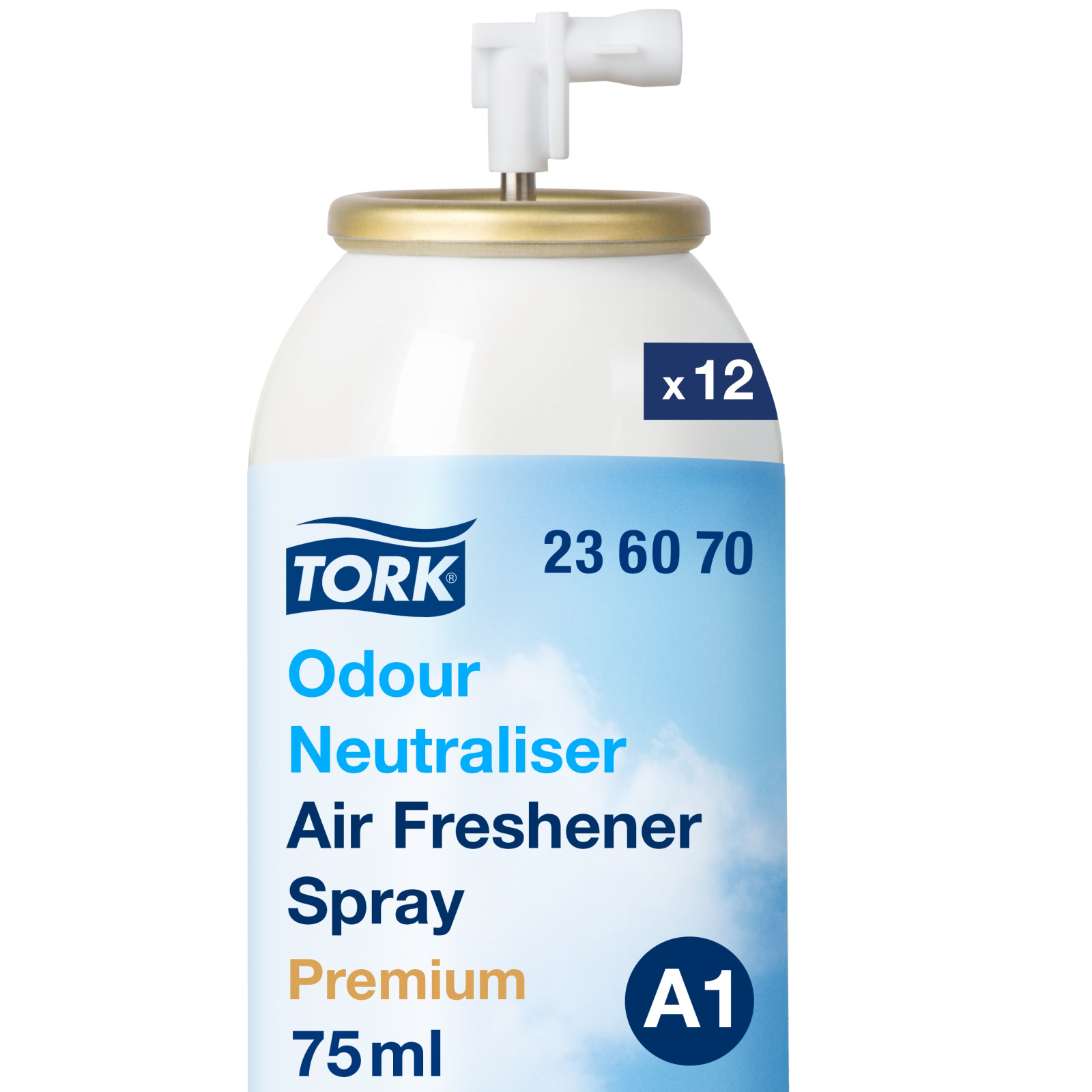 Аерозольний освіжувач повітря Tork Premium для нейтралізації неприємних запахів, 75 мл, 3000 порцій