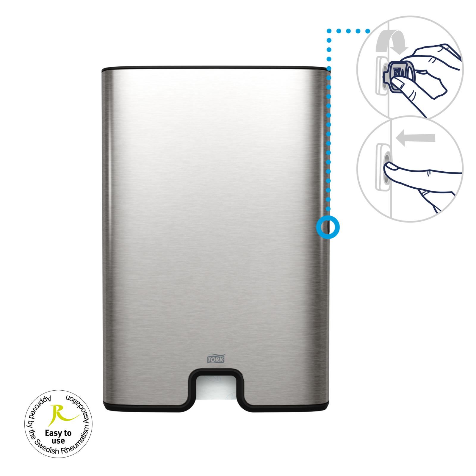 Диспенсер Tork Xpress Image Line для листових вузькопанельних рушників Multifold, металевий