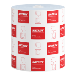 Рушники в рулонах Katrin Classic System M, блакитні, 1 шар, 200 м, 1 рулон