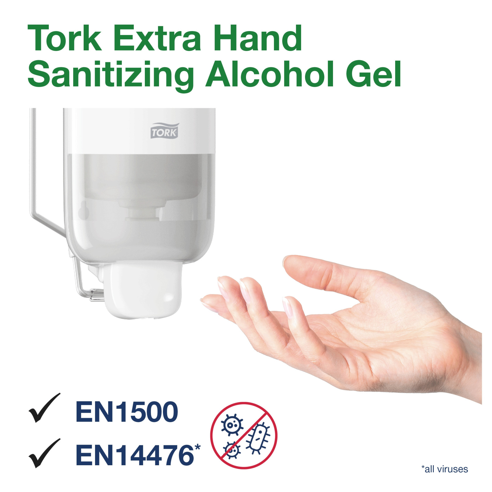 Спиртовий гель для дезінфекції рук Tork Premium Extra, 1000 мл