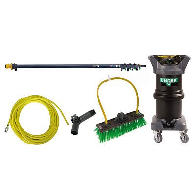 Набір Unger HiFlo nLite HydroPower DI Advanced Set для миття вікон, вивісок, фасадів, сонячних батарей