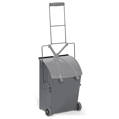 Совок-контейнер для сміття Filmop з кришкою, сірий, 15 л