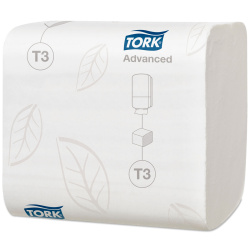 Листовий туалетний папір Tork Advanced, 2 шари, білий, 252 листа