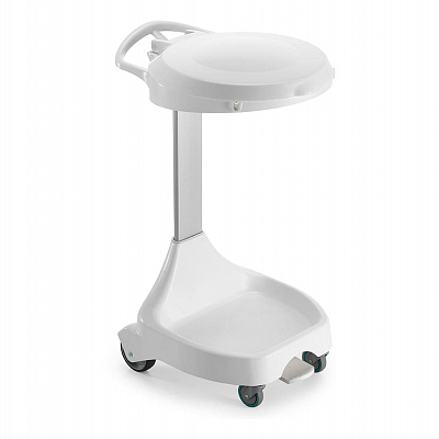 Тримач для пакетів Filmop Delta на колесах, білий