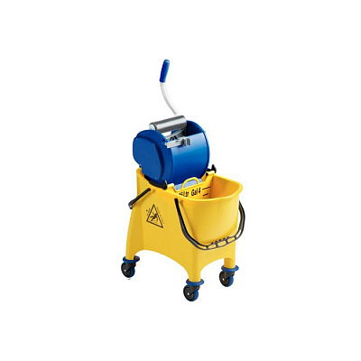 Візок-відро для прибирання Filmop Maxi Jolly з роликовим віджимом та перегородкою, 30 л