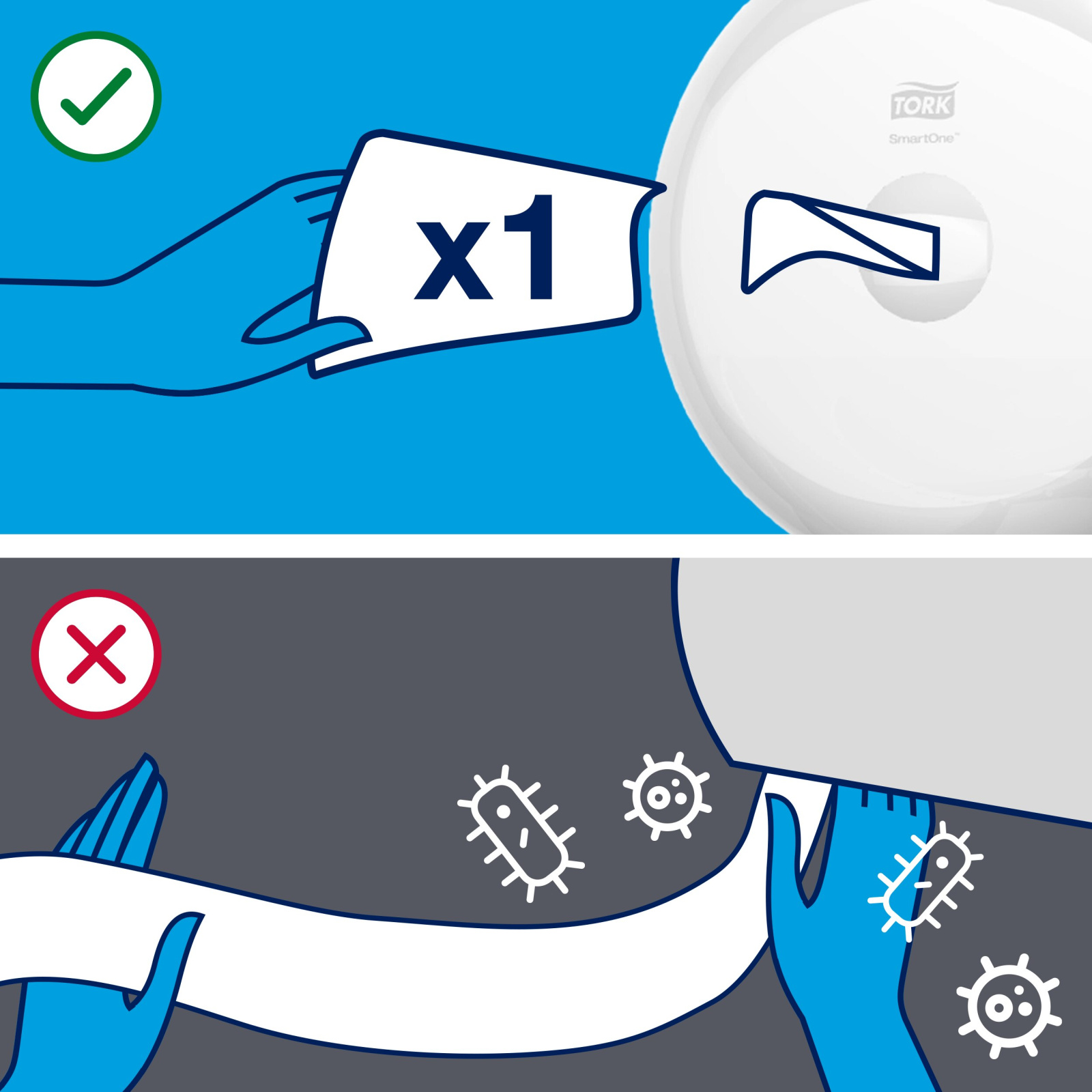 Диспенсер Tork SmartOne Elevation для туалетного паперу в міні рулонах, чорний