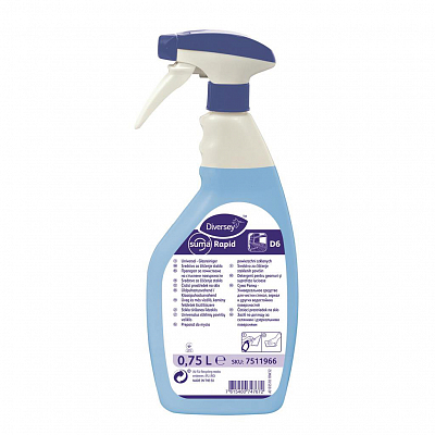 Засіб для миття скляних поверхонь Diversey Suma Rapid D6, 750 мл