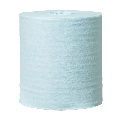 Безворсовий нетканий матеріал для протирання в рулонах Tork Premium, блакитний, 60 м, 200 листів, 1 рулон