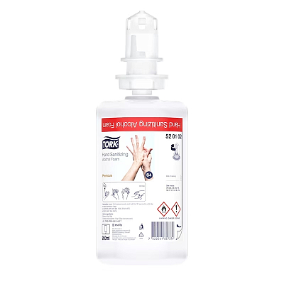 Мило-піна для дезінфекції рук Tork Premium на основі спирту, 950 мл