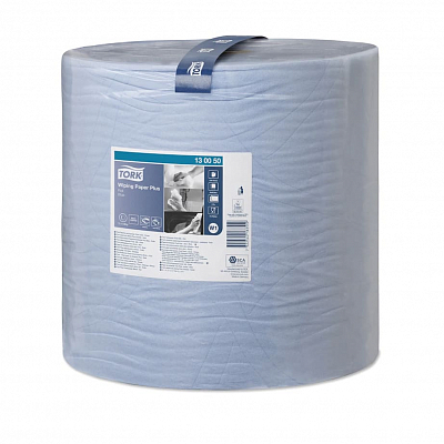 Папір для протирання в рулонах Tork Plus Advanced, блакитний, 2 шари, 510 м, 1500 листів, 1 рулон