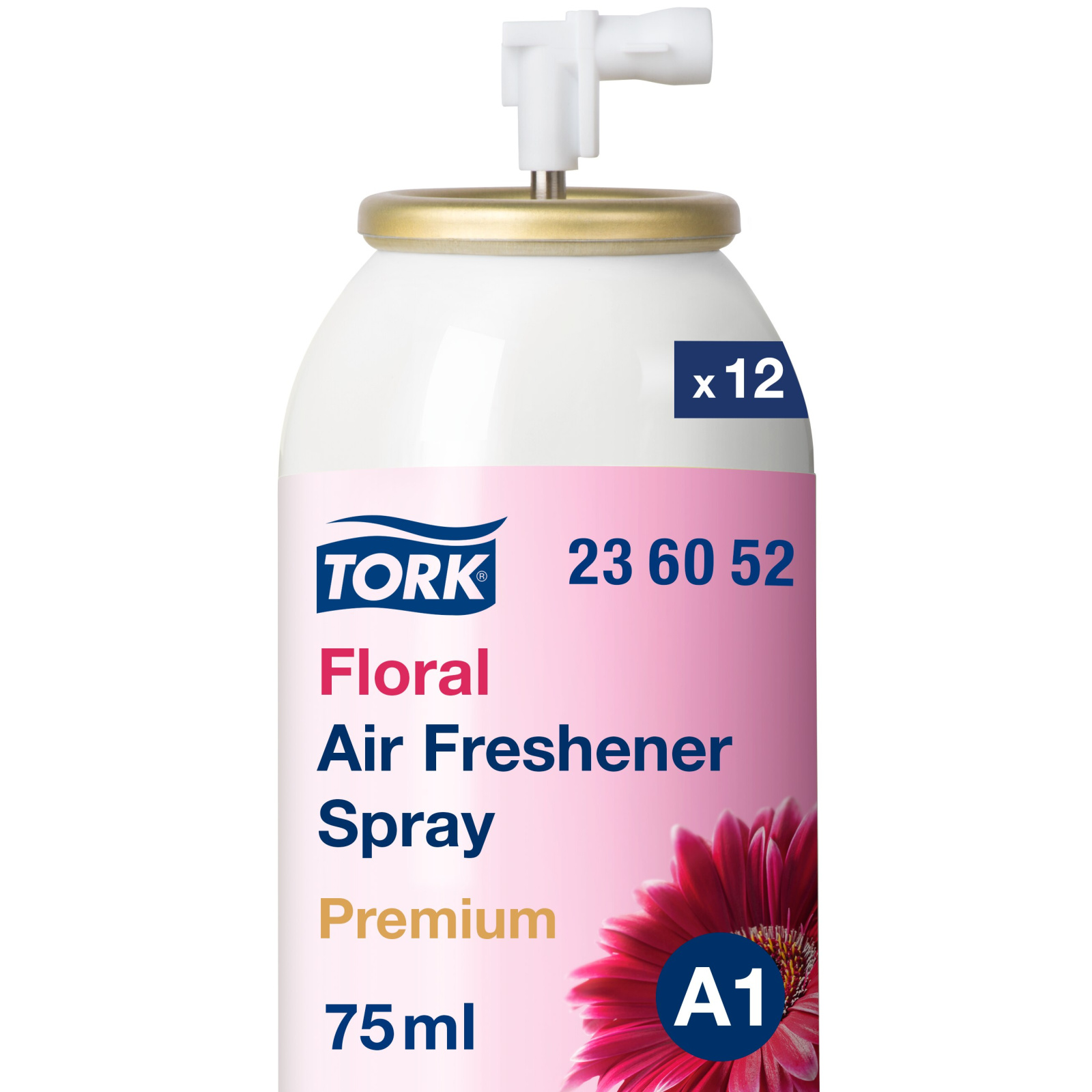 Аерозольний освіжувач повітря Tork Premium з квітковим ароматом, 75 мл, 3000 порцій