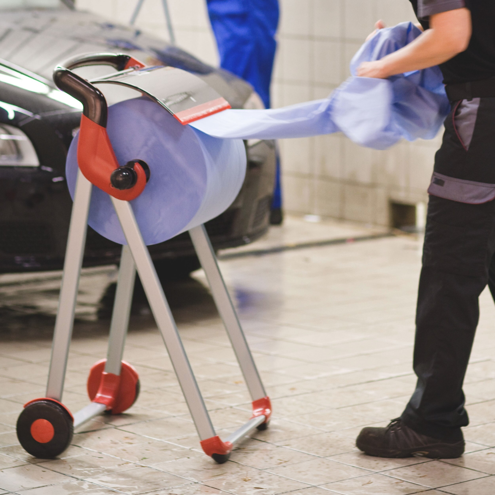 Папір для протирання в рулонах Tork Plus Advanced, блакитний, 2 шари, 510 м, 1500 листів, 1 рулон