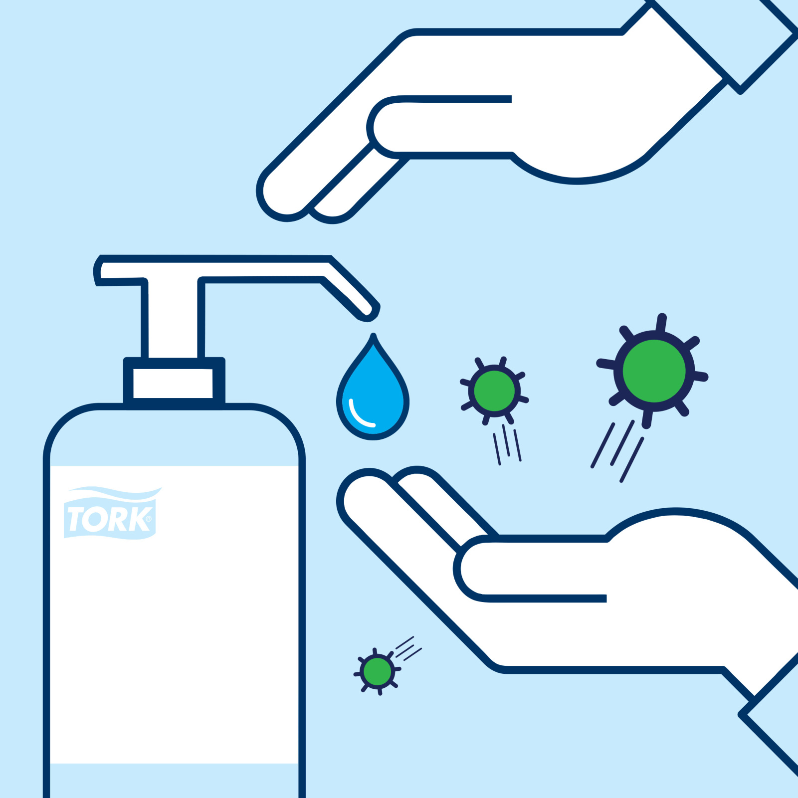 Дезінфікуючий гель для рук Tork Salubrin, 500 мл
