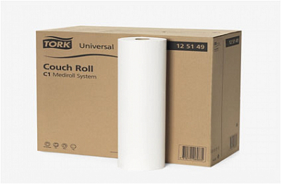 Медичні простирадла в рулонах Tork Universal, білі, 50 м, 1 рулон 