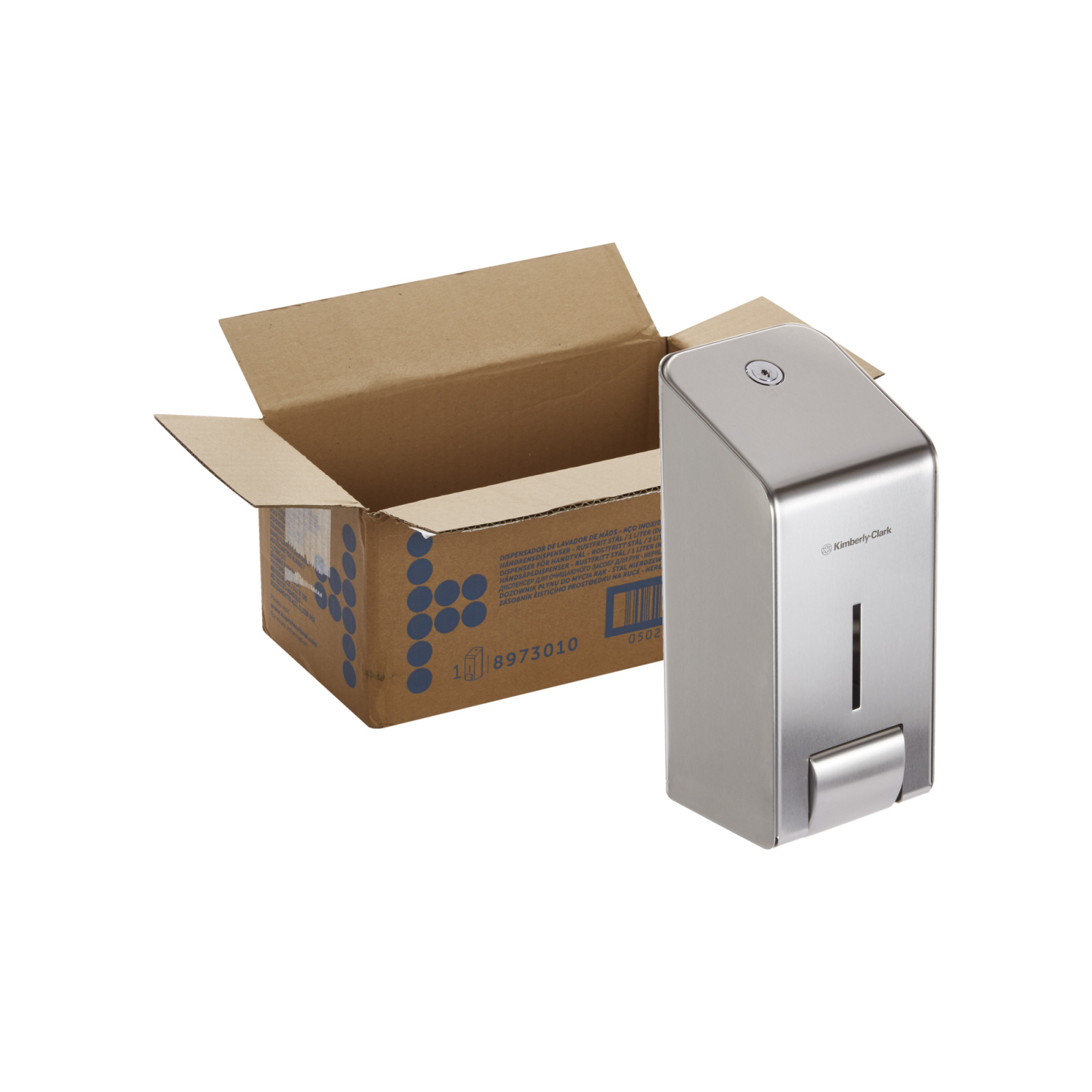 Диспенсер Kimberly-Clark для рідкого мила та мила-піни, металевий, 1 л