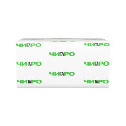 Листові рушники ЧИТАРО складання V, білі, 2 шари, 23х21 см, 200 листів