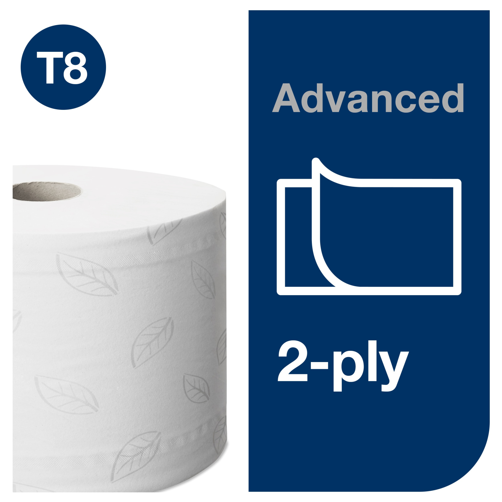Туалетний папір Tork SmartOne Advanced в міні рулонах, білий, 2 шари, 207 м, 1150 відривів, 1 рулон