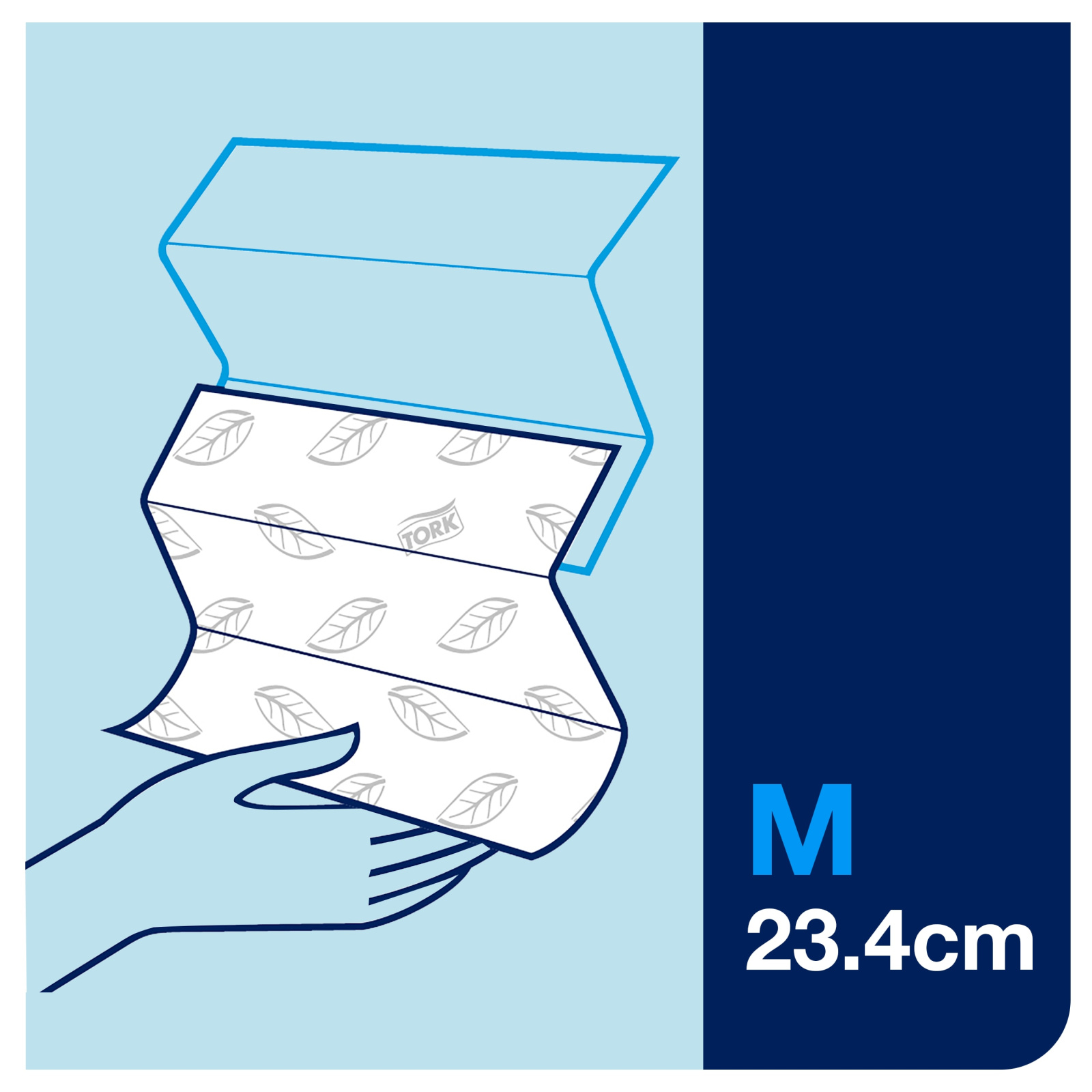 Листові вузькопанельні рушники Tork Xpress Advanced Soft складання Multifold, білі, 2 шари, 21х23 см, 190 листів