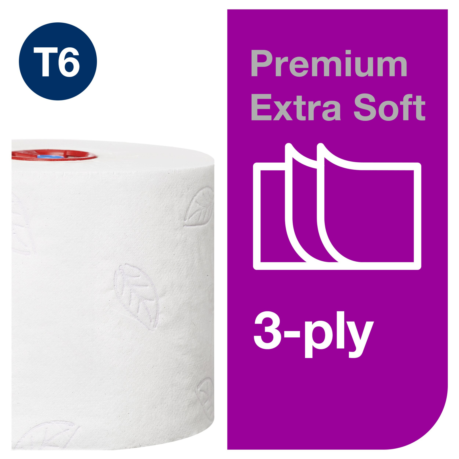 Туалетний папір Tork Premium Extra Soft в міді рулонах, білий, 3 шари, 70 м, 1 рулон