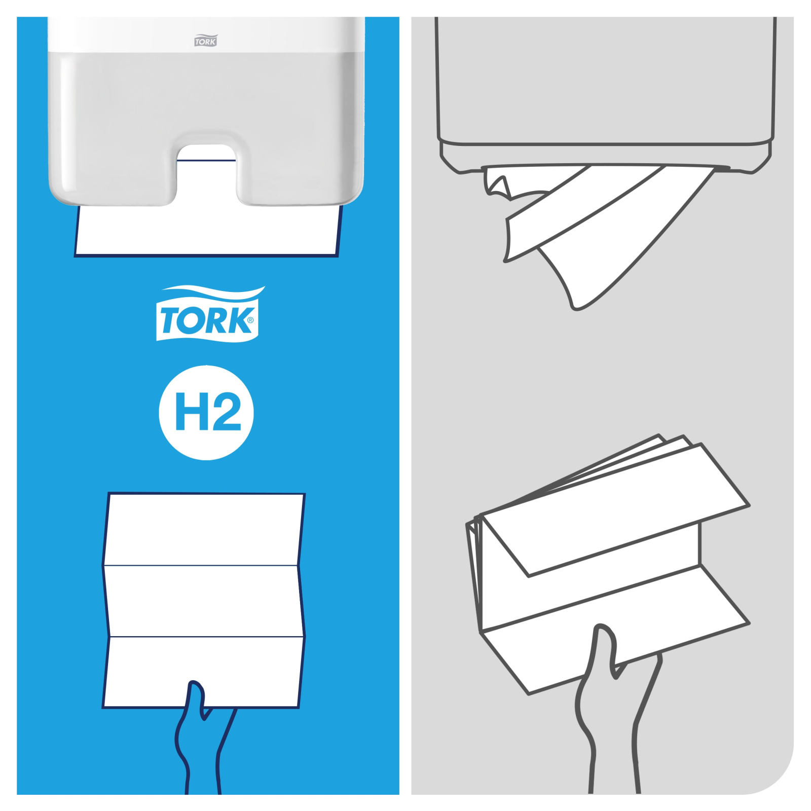 Диспенсер Tork Xpress Elevation Міні для листових вузькопанельних рушників Multifold, білий