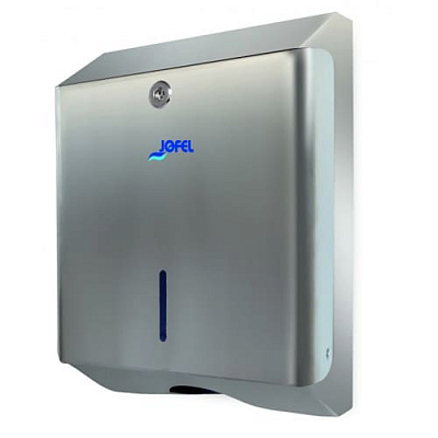 Диспенсер Jofel Clasica для листових рушників складання Z, нержавіюча сталь, сатин