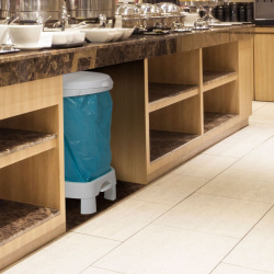 Тримач-візок сміттєвого пакету Filmop Delta, білий, 80 см