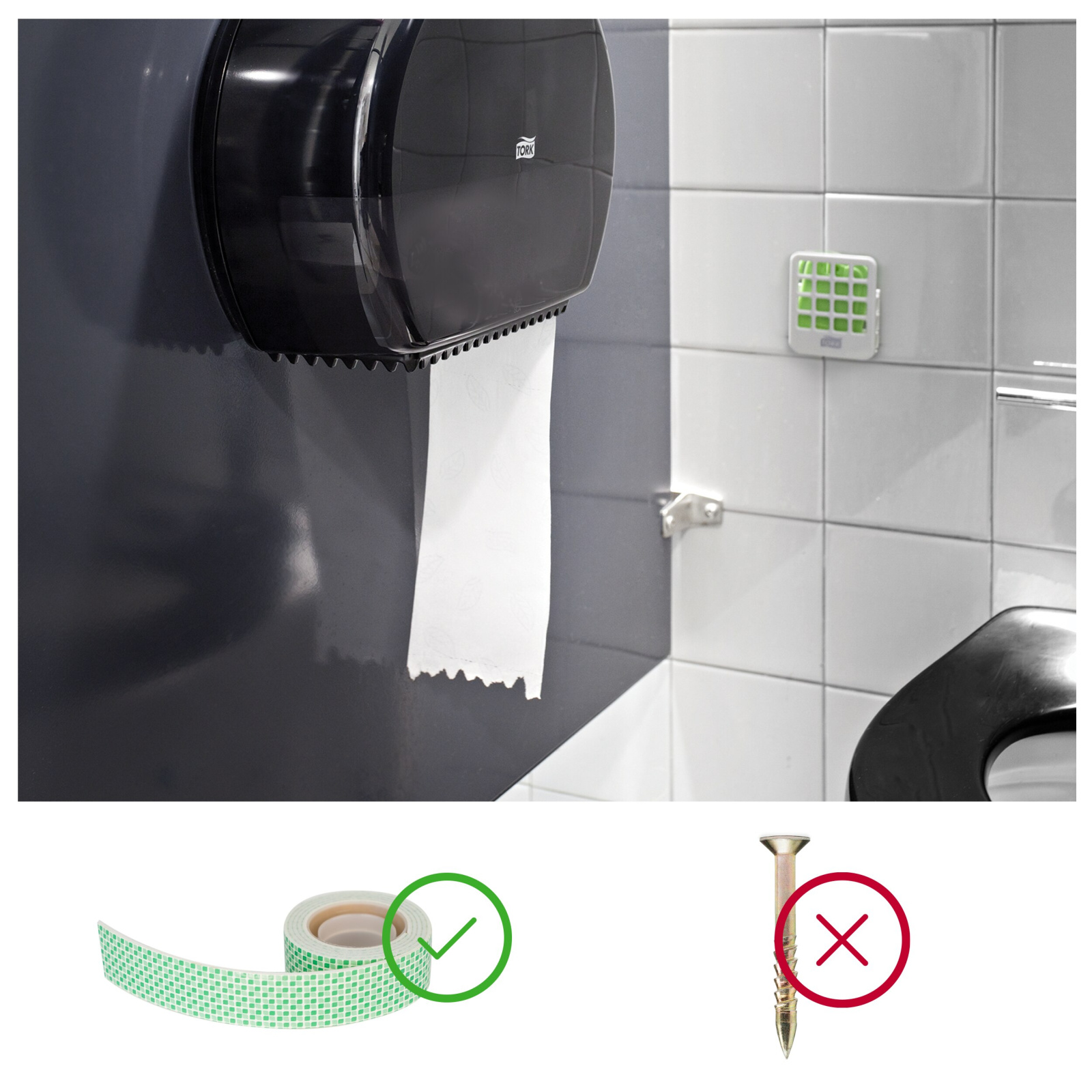 Дозатор-тримач Tork Elevation для освіжувача повітря в пластинах, білий