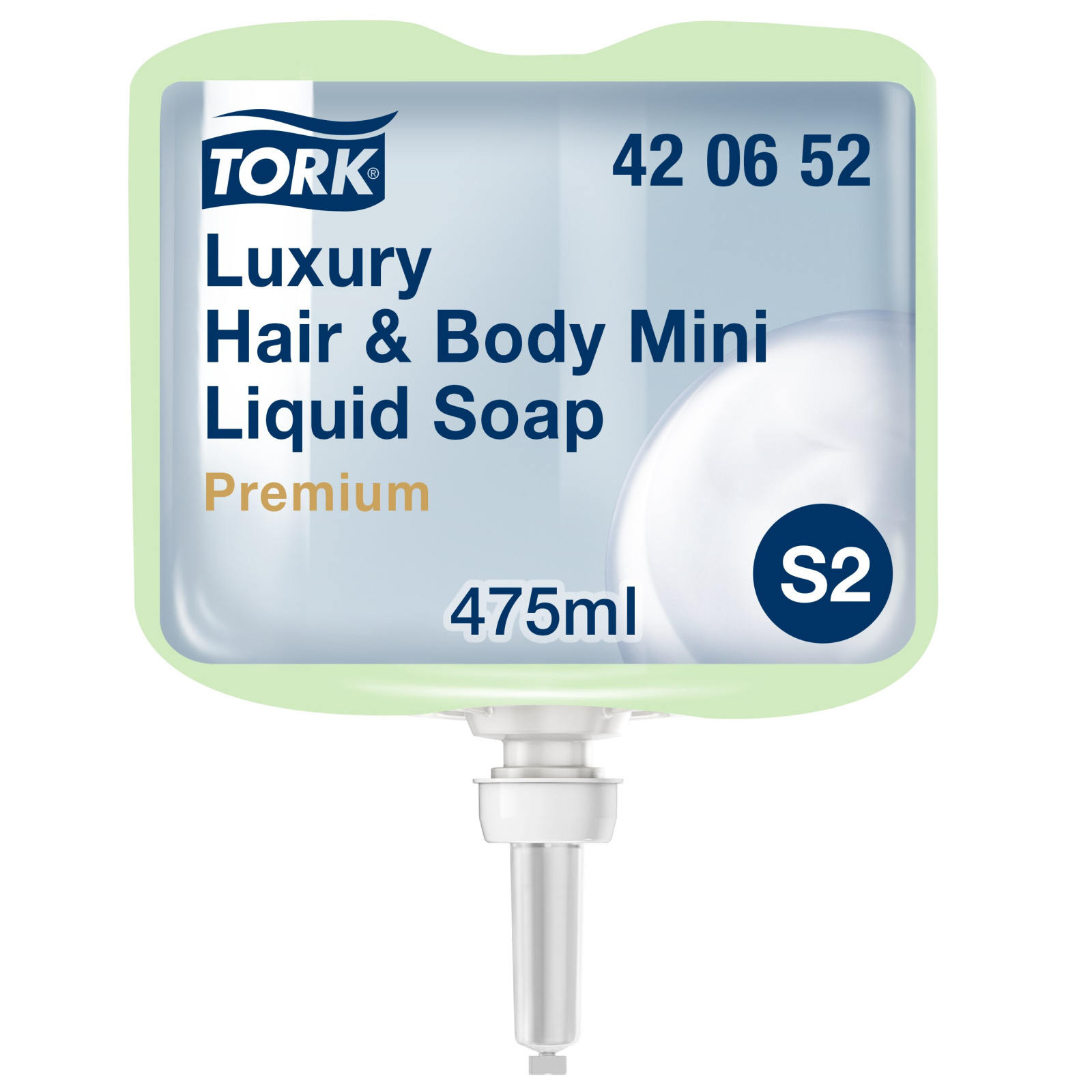 Рідке мило-шампунь Tork Luxury Premium Міні для тіла і волосся, 0,475 л, ≈ 475 порцій