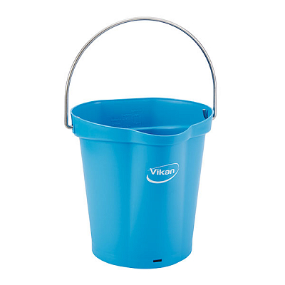 Відро з металевою ручкою Vikan, сине, 6 л