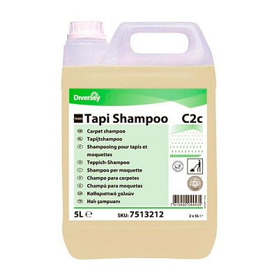 Засіб для сухої пінної чистки коврових покриттів Diversey TASKI Tapi Shampoo, 5 л