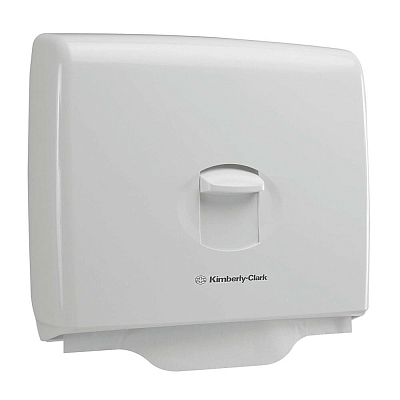 Диспенсер Kimberly-Clark Aquarius для індивідуальних покриттів на сидіння унітазу, білий